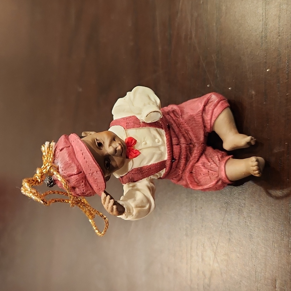 1993 Ashton Drake, Yolanda Bello Heirloom Christmas Ornament, baby boy "David"